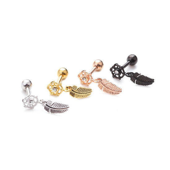 16G Cartilage Tiny Stud Earring, Dreamcatcher Earrings