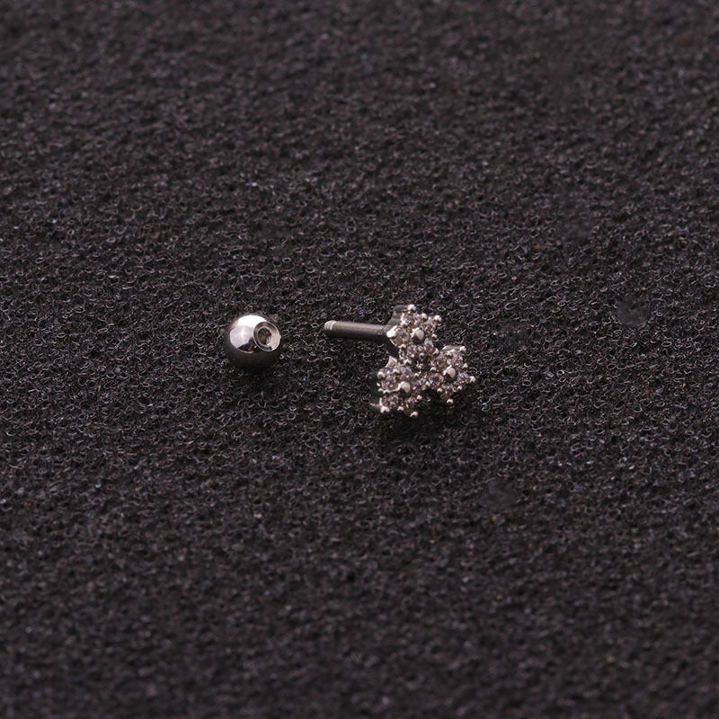 cartilage earrings, piercing jewelry, cartilage piercing, body jewelry, helix piercing, helix earrings, tragus piercing, flower earrings