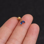 16G Cartilage Tiny Stud Earring, Marquise Stud Earrings
