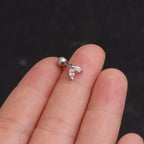 16G Cartilage Tiny Stud Earring, Marquise Stud Earrings