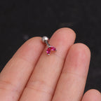 16G Cartilage Tiny Stud Earring, Marquise Stud Earrings