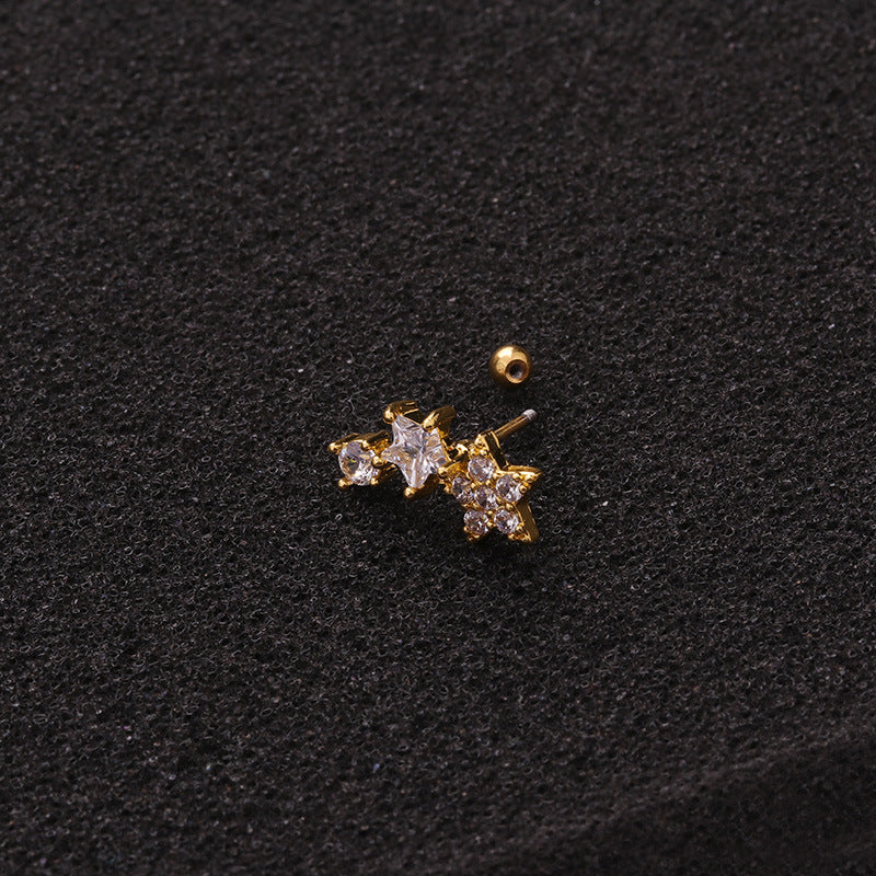 20G Celestial Galaxy Cartilage Ball Back Piercings