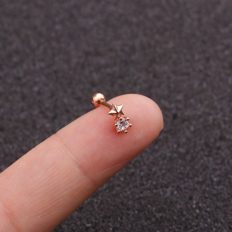 20G Shooting Star Rose Gold Conch Piercing rose gold
