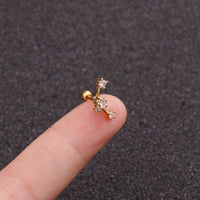 20G Galaxy Moon Star Conch Helix Earring