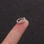 18K Gold Plated CZ Small Hoop Nose Rings