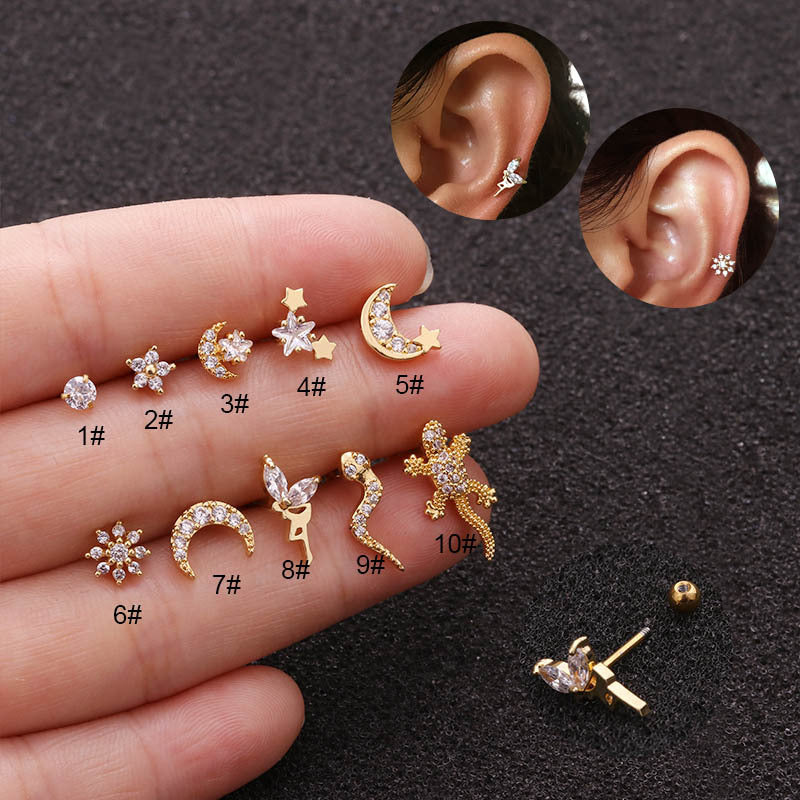 cartilage earrings, piercing jewelry, cartilage piercing, body jewelry, helix piercing, helix earrings, tragus piercing, birthday gifts for her, birthday gift ideas, birthday gift ideas for her