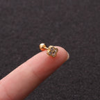 16G Cartilage Tiny Stud Earring, Heart Stud Earrings