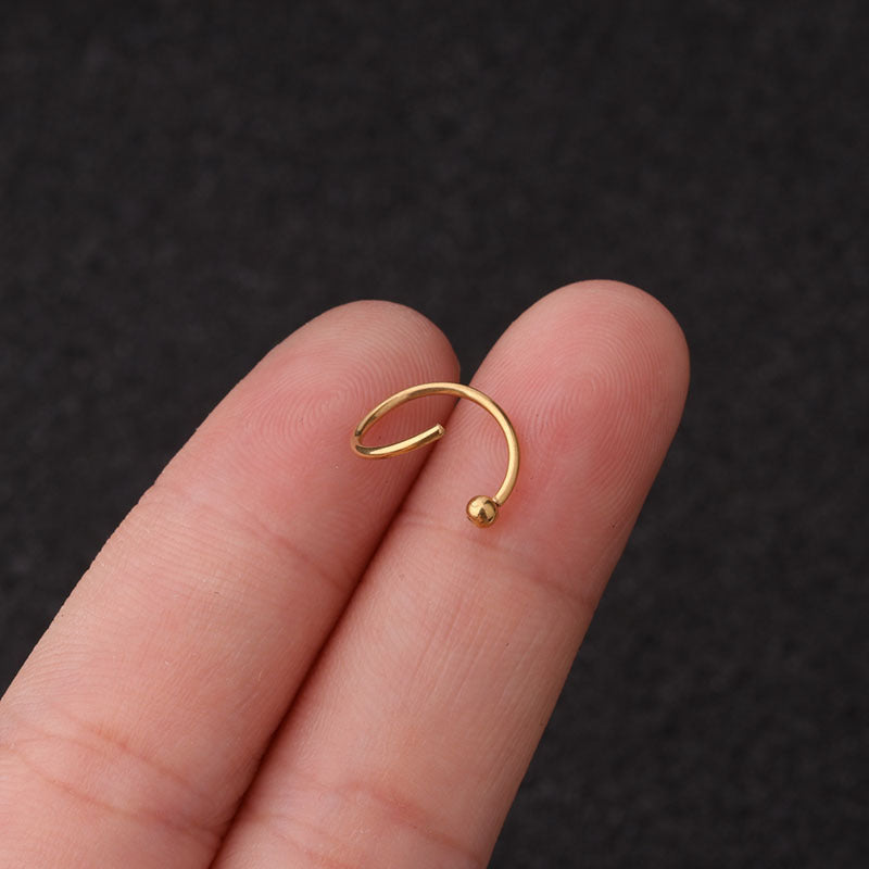 20G Surgical Steel Letter Dangle Hoop Earrings, Hoop Earrings | HSPJ1991