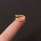 18K Gold No Piercing Ear Cuff, Conch Helix Ear Cuff, Dainty Ear Cuff