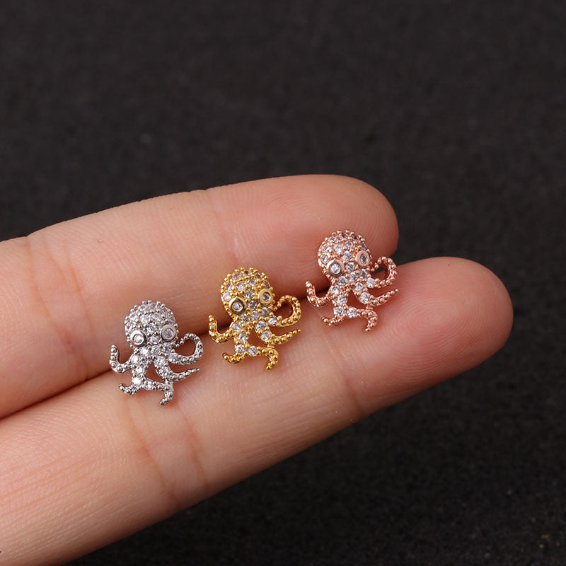 cartilage earrings, piercing jewelry, cartilage piercing, body jewelry, helix piercing, helix earrings, tragus piercing, owl earrings