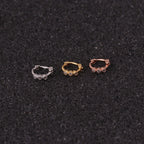 18K Gold Plated Teardrop Hinged Segment Ring