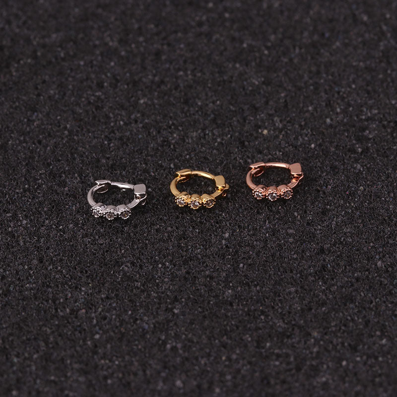 18K Gold Plated Teardrop Hinged Segment Ring