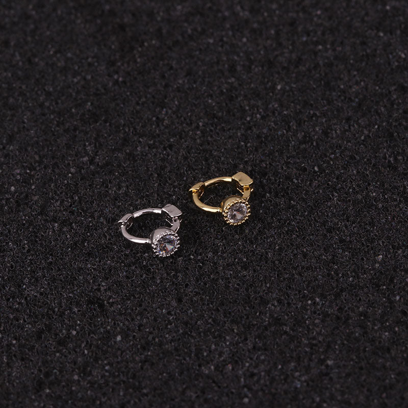 18K Gold Small Huggie Hoop Earrings, Cartilage Huggie Hoop Earrings