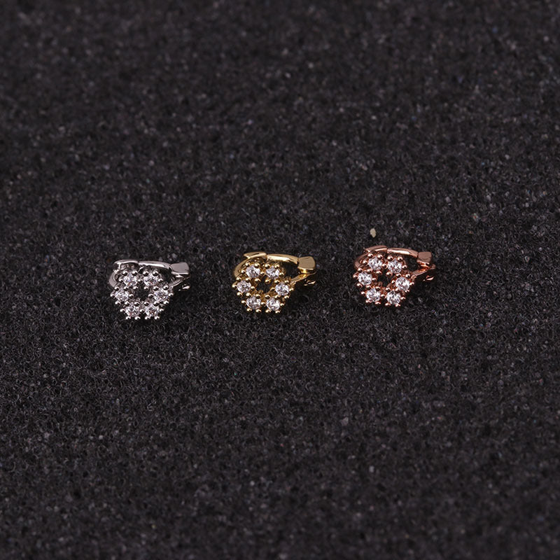 18K Gold Plated Teardrop Hinged Segment Ring