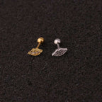 16G Cartilage Stud Earring, Rose Gold Stud, Conch Helix Piercing