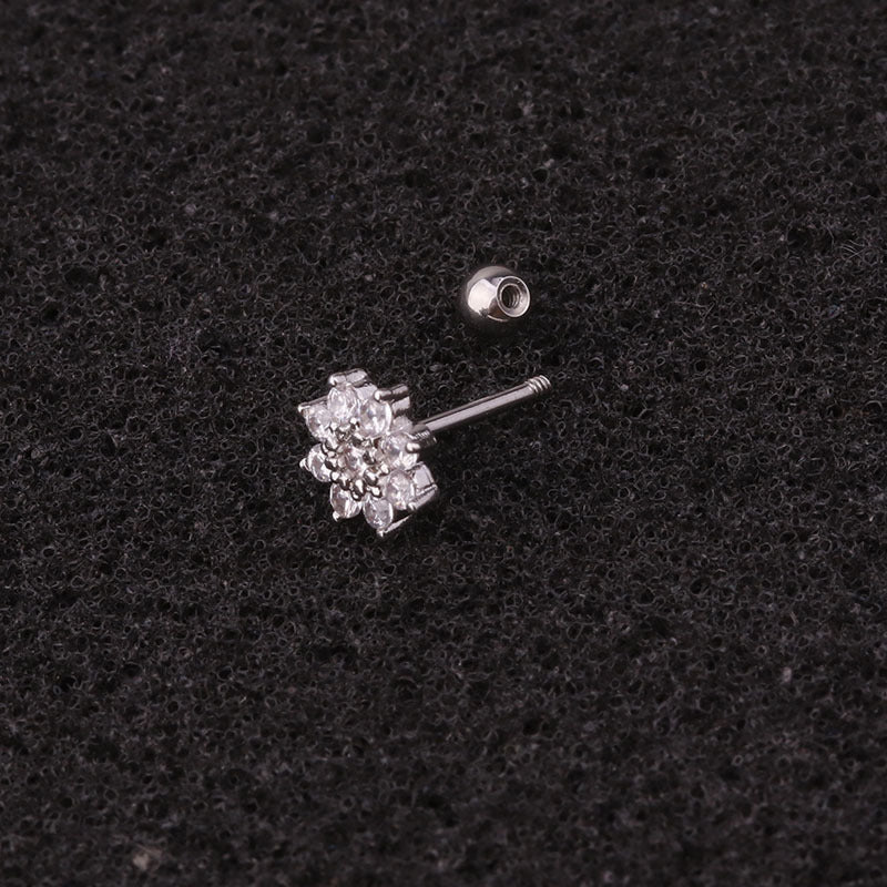 20G Rose Gold Shooting Star Barbell Cartilage Stud | HSPJ204