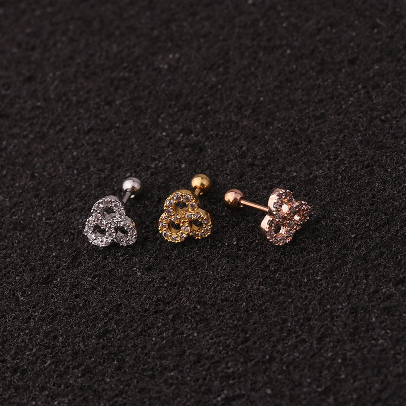 20G Surgical Steel Bunny Stud Helix Earrings 