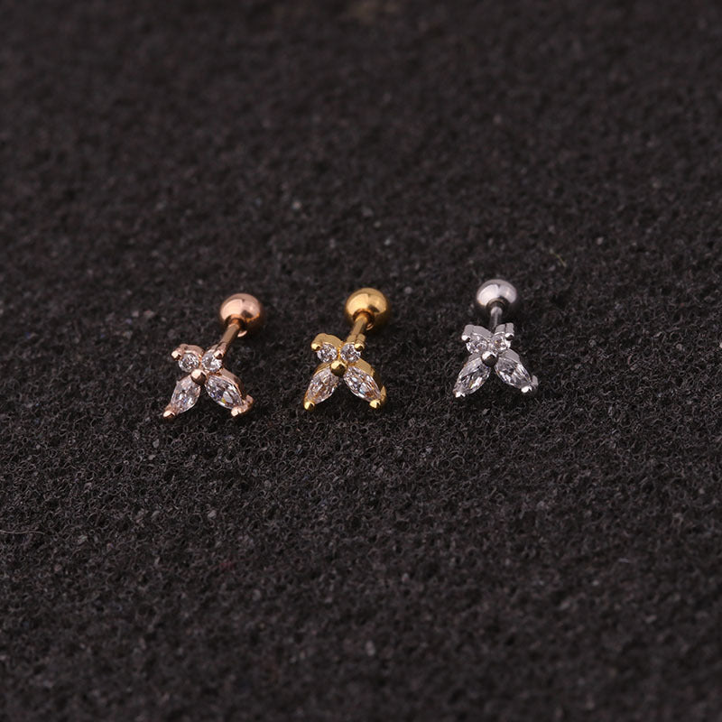 20G Surgical Steel Bunny Stud Helix Earrings 