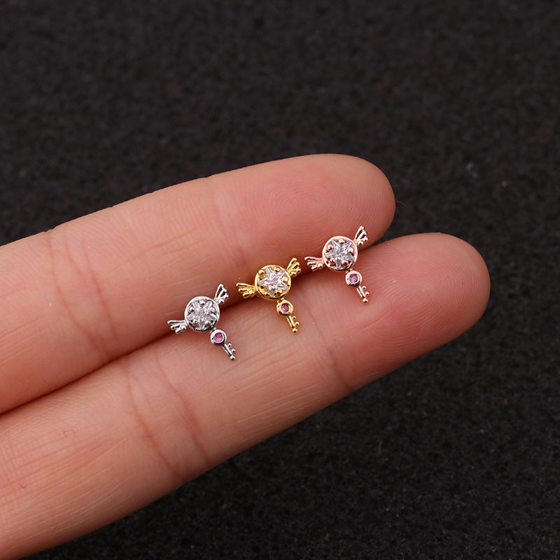 20G Anklet Reindeer Rose gold Conch Piercing