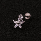 16G Cartilage Labret Back Earring, Lip Ring, Dangle Cartilage Earring | HSPJ216