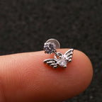 16G Cartilage Labret Back Earring, Lip Ring, Dangle Cartilage Earring | HSPJ216