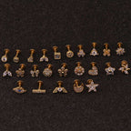 16G Labret Back Earrings, Push Pin Earrings, Flat Back Stud | HSPJ217