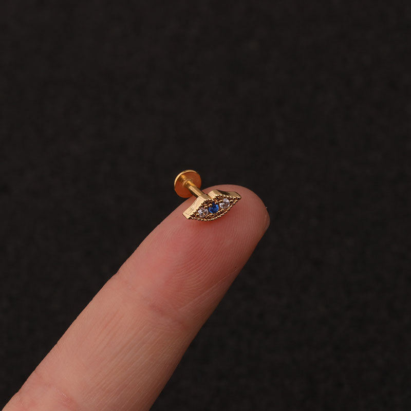 16G Labret Back Earrings, Push Pin Earrings, Flat Back Stud | HSPJ217