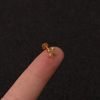 16G Labret Back Earrings, Push Pin Earrings, Flat Back Stud | HSPJ217