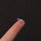 16G Flat Back Tiny Stud Labret Back Earrings, Lip Ring | HSPJ218