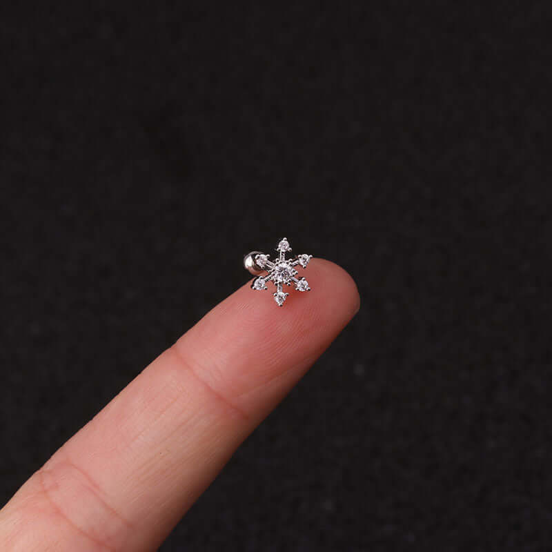 16G Cartilage Tiny Stud Earring, Celestial Stud Earrings