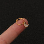 20G Surgical Steel Moon Dangle Huggies Earrings | HSPJ223