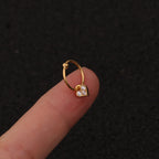 20G Surgical Steel Moon Dangle Huggies Earrings | HSPJ223