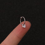 20G Surgical Steel Moon Dangle Huggies Earrings | HSPJ223