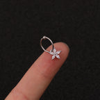 20G Surgical Steel Moon Dangle Huggies Earrings | HSPJ223