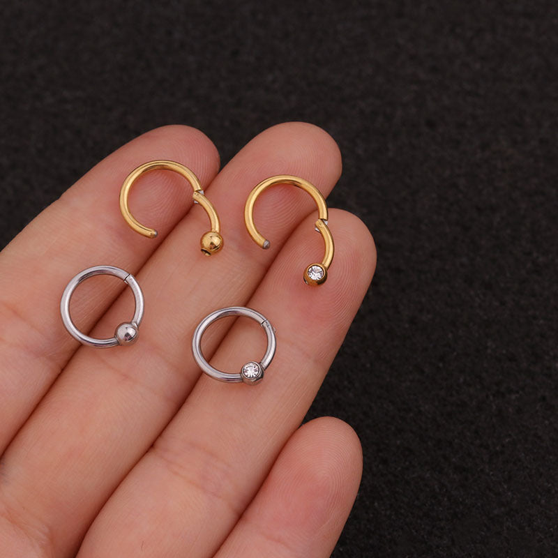 16G Surgical Steel Cartilage Minimalist Hoop Earrings | HSPJ227