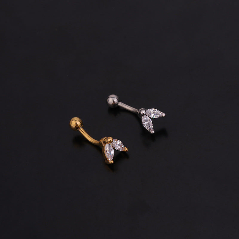 16G Cartilage Daith Earring, Front Back Earrings, Ear Jacket