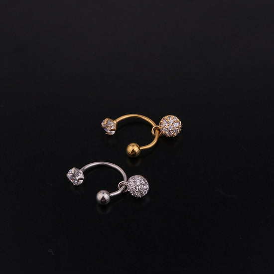 20G Cartilage Cross Front Back Ear Jacket Earrings