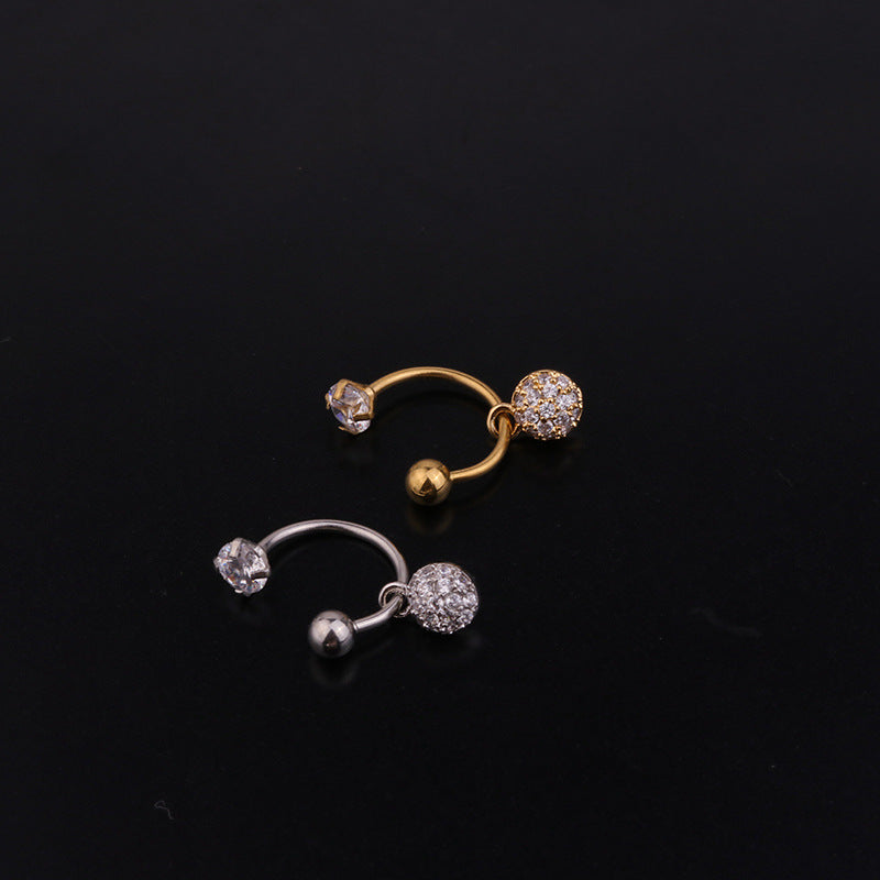 20G Cartilage Cross Front Back Ear Jacket Earrings