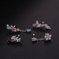 cartilage earrings, piercing jewelry, cartilage piercing, body jewelry, helix piercing, helix earrings, tragus piercing, flower earrings