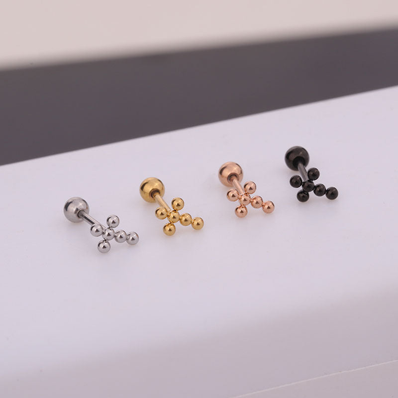 cartilage earrings, piercing jewelry, cartilage piercing, body jewelry, helix piercing, helix earrings, tragus piercing, cross earrings