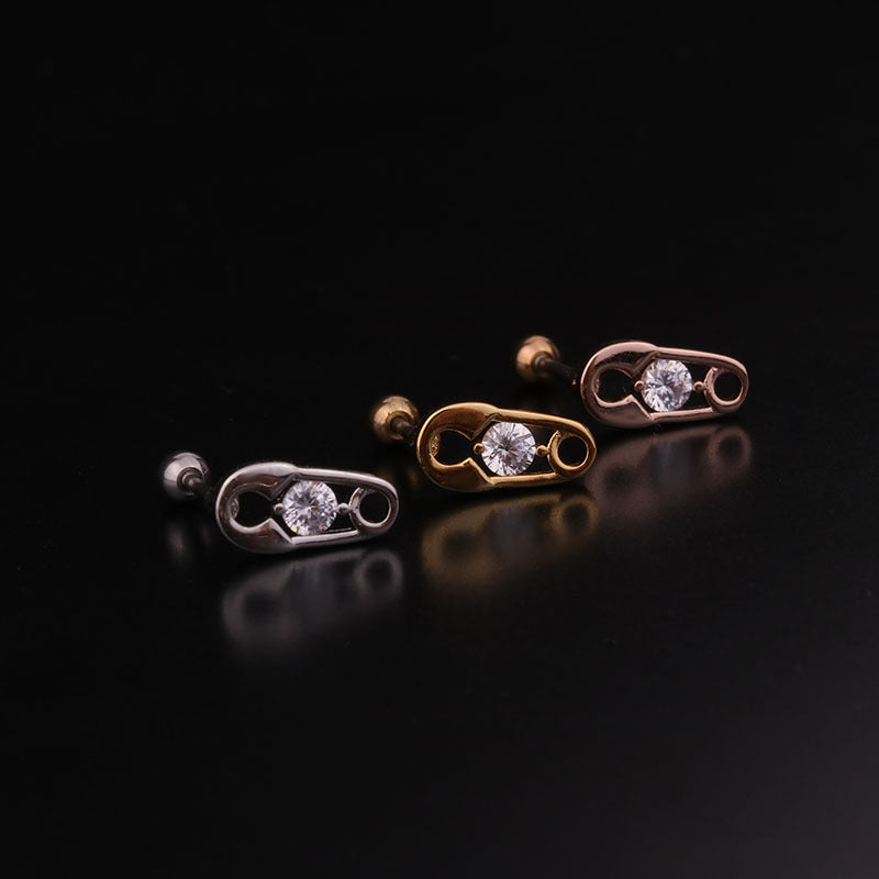 20G Cartilage Tiny Stud Earring Surgical Steel Earrings Celestial Earrings | HSPJ241