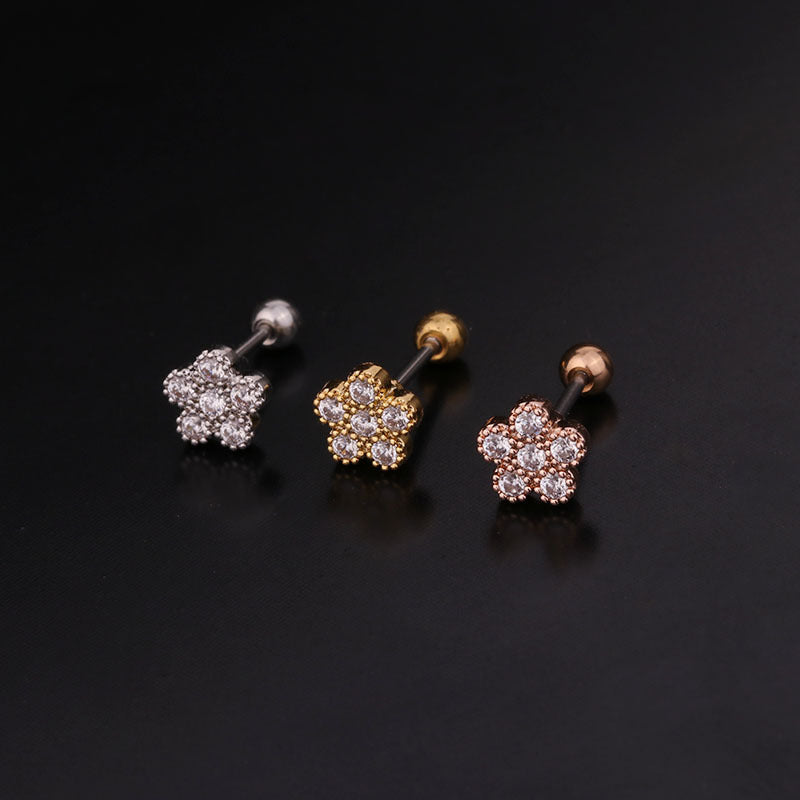 20G Cartilage Tiny Stud Earring Conch Tragus Helix Earrings | HSPJ243
