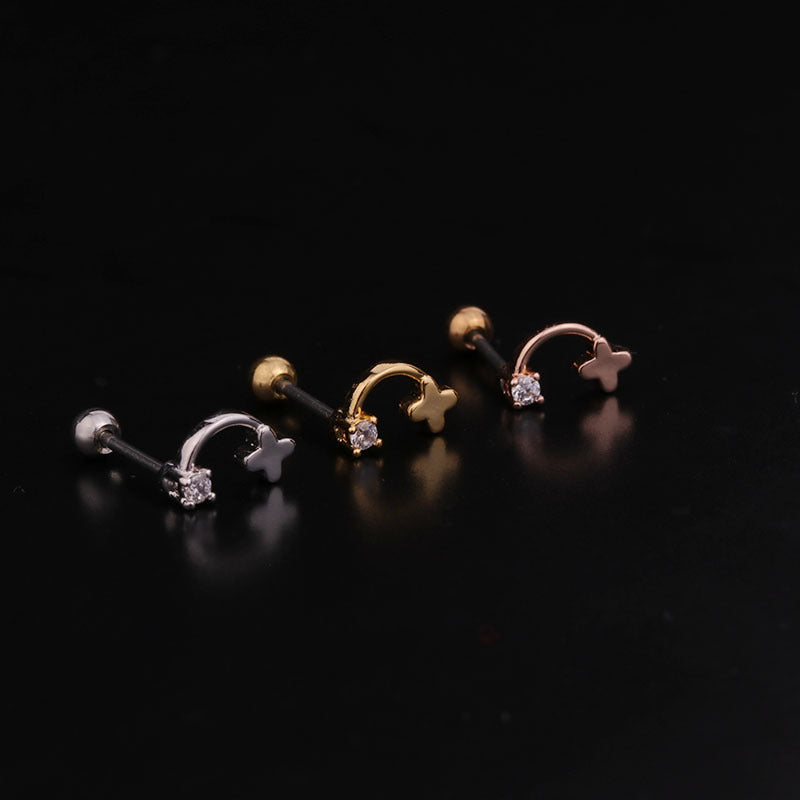 20G Cartilage Tiny Stud Earring Conch Tragus Helix Earrings | HSPJ243