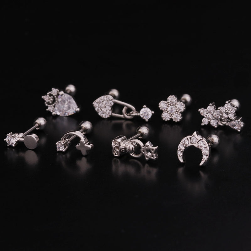 20G Cartilage Tiny Stud Earring Conch Tragus Helix Earrings | HSPJ243
