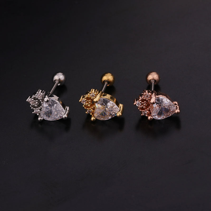 20G Cartilage Tiny Stud Earring Conch Tragus Helix Earrings | HSPJ243