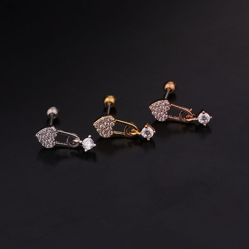 20G Cartilage Tiny Stud Earring Conch Tragus Helix Earrings | HSPJ243