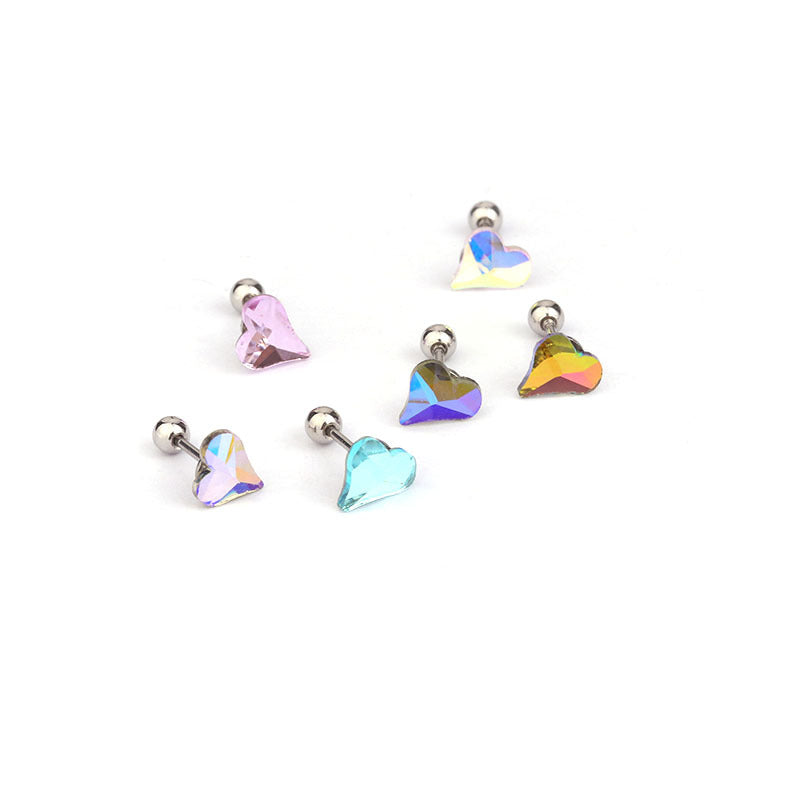 20G Minimal Rainbow Cartilage Tiny Daith Piercings