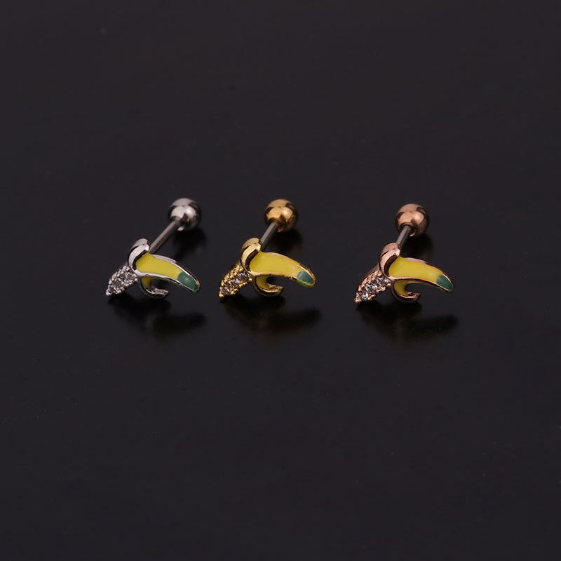 20G Cartilage Tiny Stud Earring, Fruit Stud Earrings | HSPJ253