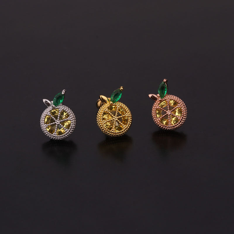 20G Cartilage Tiny Stud Earring, Fruit Stud Earrings | HSPJ253