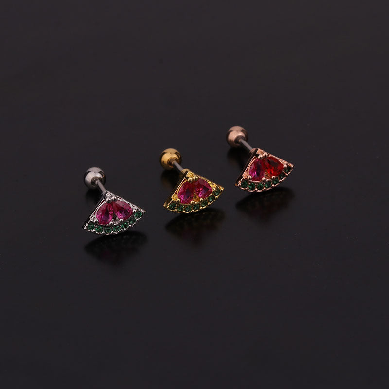 20G Cartilage Tiny Stud Earring, Fruit Stud Earrings | HSPJ253